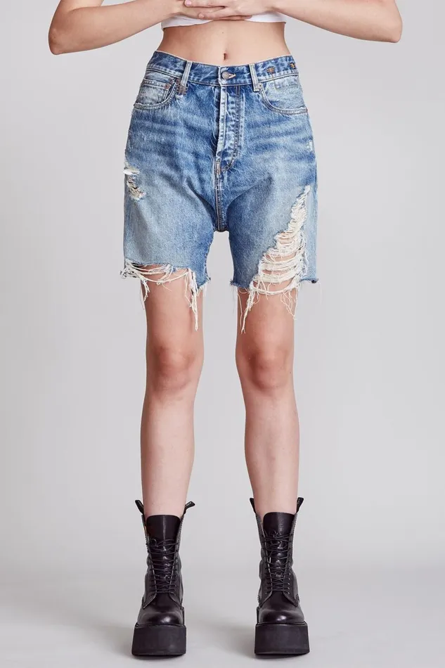 R13 Drop Women Marky Drop Short 8211 Bain Denim