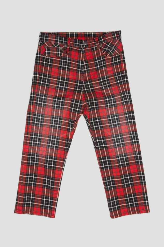 R13 Drop Women TAILORED DROP 8211 RED PLAID