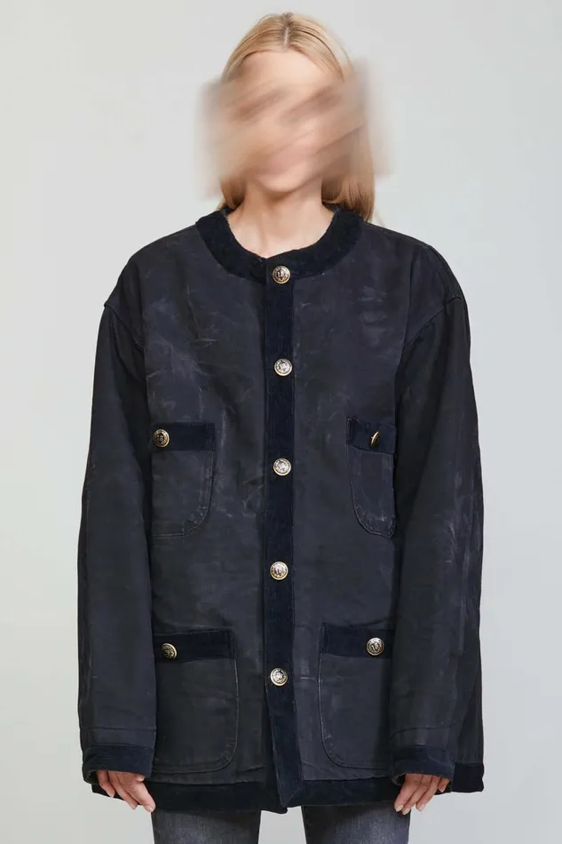 R13 Jackets and Coats Women CORD TRIMMED CHORE JACKET
