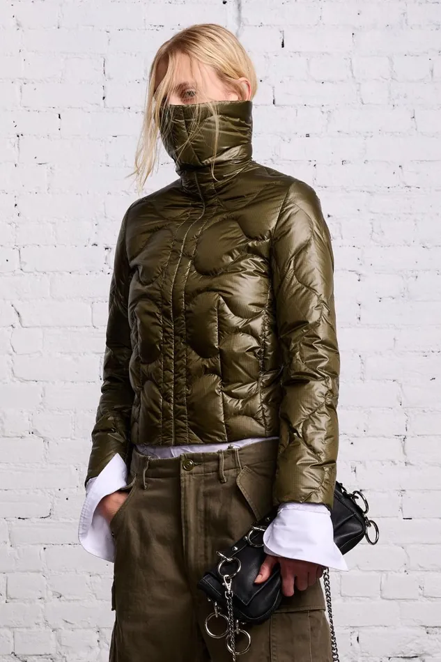 R13 Jackets and Coats Women RIPSTOP DOWN LINER 8211 OLIVE