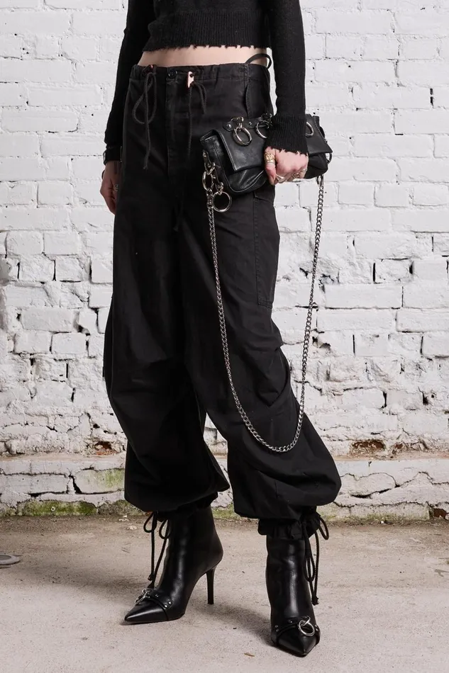 R13 Pants and Shorts Women BALLOON ARMY PANT 8211 BLACK