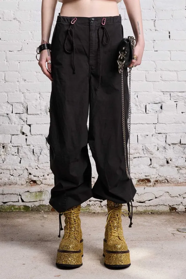 R13 Pants and Shorts Women BALLOON ARMY PANT 8211 BLACK