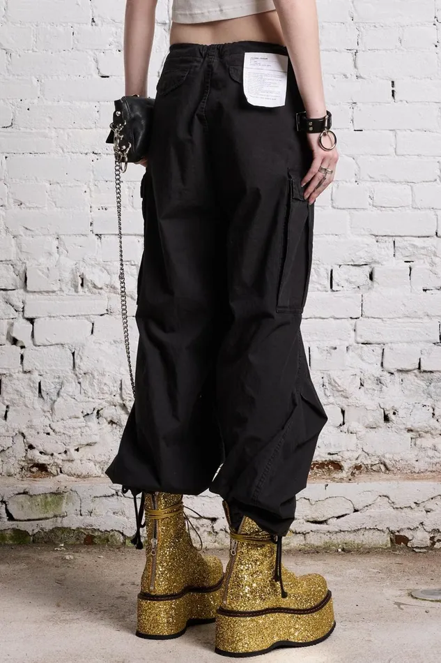 R13 Pants and Shorts Women BALLOON ARMY PANT 8211 BLACK