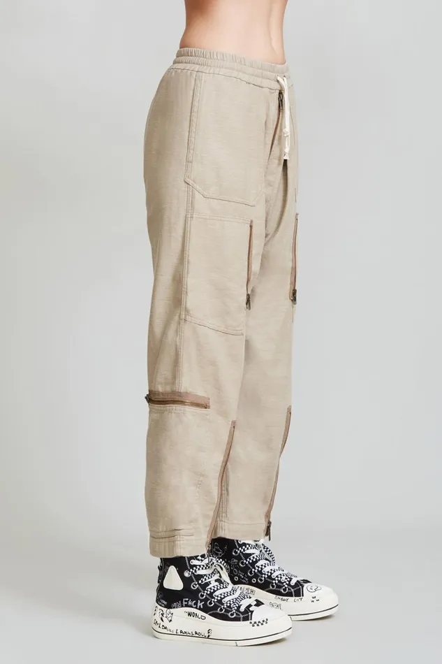 R13 Pants and Shorts Women FLIGHT PANT 8211 KHAKI