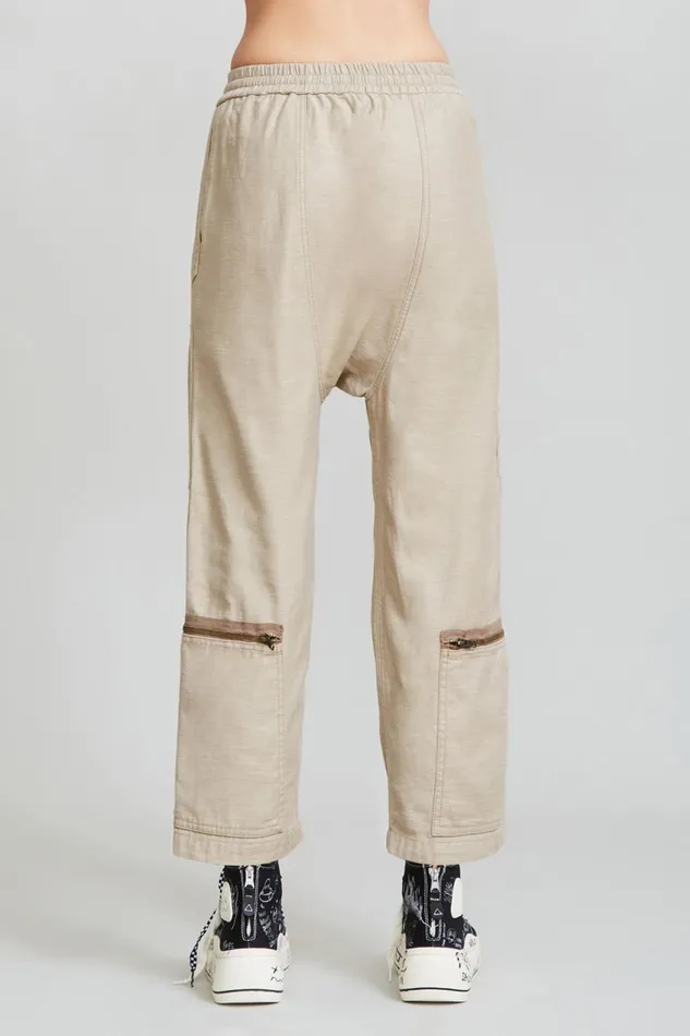 R13 Pants and Shorts Women FLIGHT PANT 8211 KHAKI