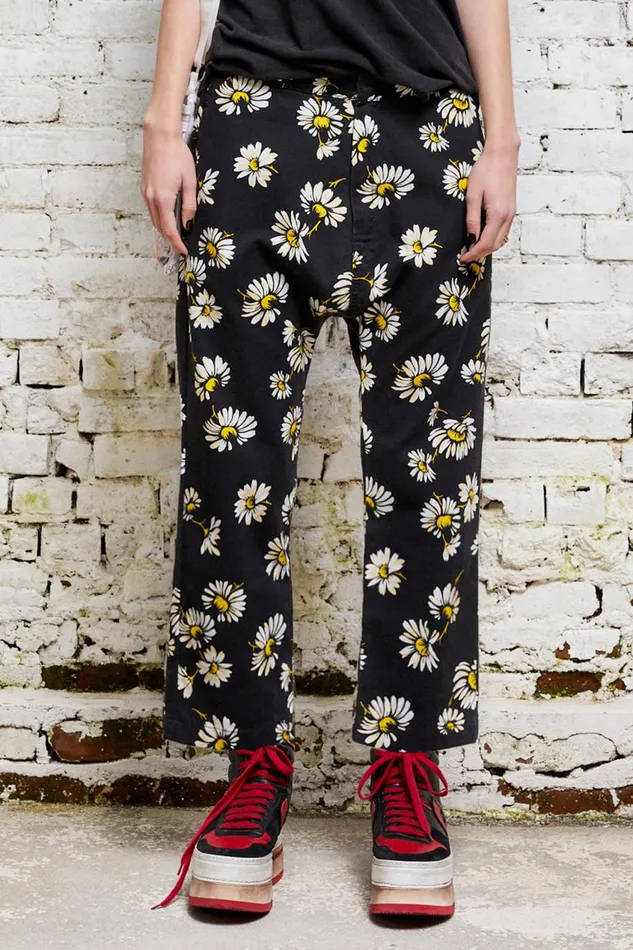 R13 Pants and Shorts Women Workwear Drop 8211 Daisy On Black Denim