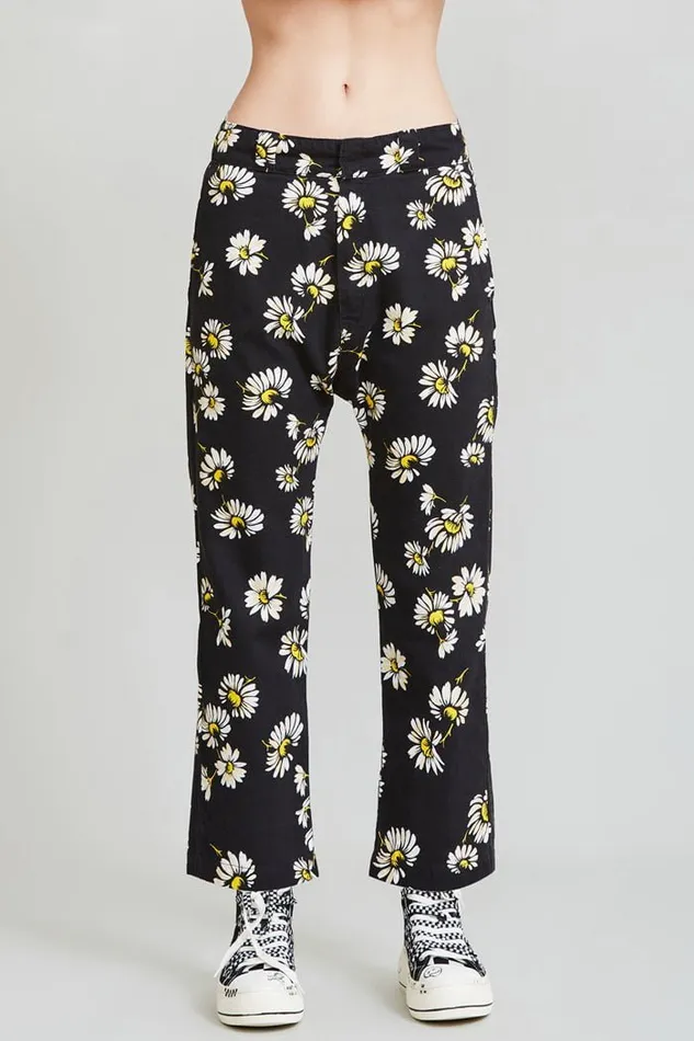 R13 Pants and Shorts Women Workwear Drop 8211 Daisy On Black Denim