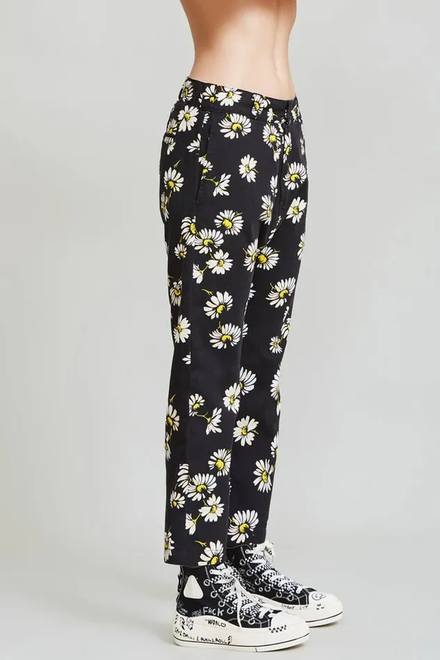 R13 Pants and Shorts Women Workwear Drop 8211 Daisy On Black Denim