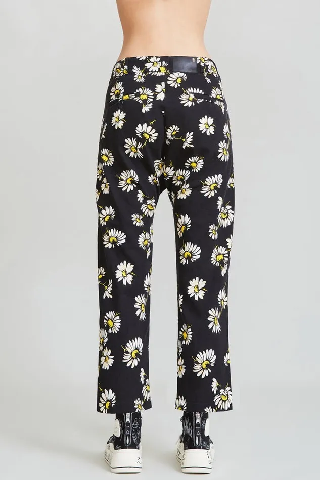 R13 Pants and Shorts Women Workwear Drop 8211 Daisy On Black Denim