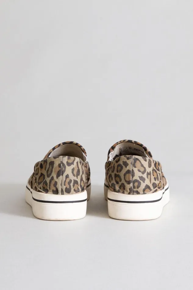 R13 Sale Men SLIP ON SNEAKER 8211 LEOPARD