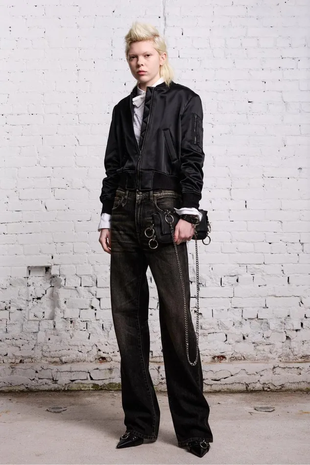 R13 Sale Women ALICE STRAIGHT 8211 ABBEY BLACK R13 Sale Women ALICE STRAIGHT 8211 ABBEY BLACK