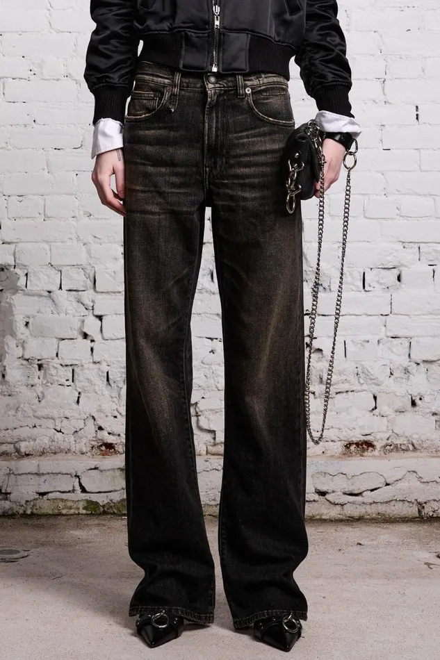 R13 Sale Women ALICE STRAIGHT 8211 ABBEY BLACK R13 Sale Women ALICE STRAIGHT 8211 ABBEY BLACK