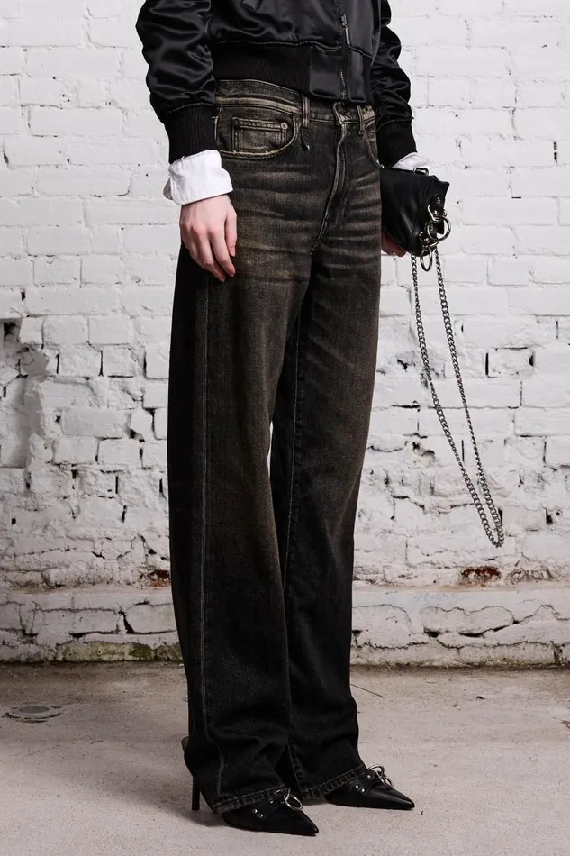 R13 Sale Women ALICE STRAIGHT 8211 ABBEY BLACK R13 Sale Women ALICE STRAIGHT 8211 ABBEY BLACK