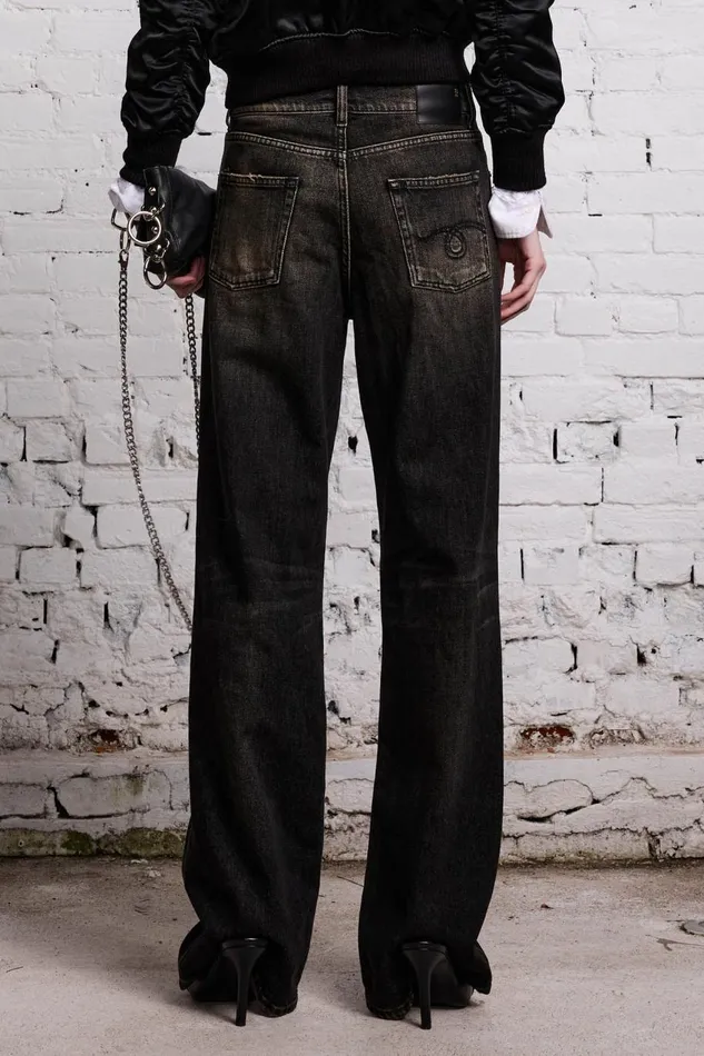 R13 Sale Women ALICE STRAIGHT 8211 ABBEY BLACK R13 Sale Women ALICE STRAIGHT 8211 ABBEY BLACK
