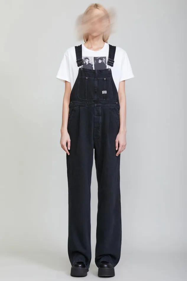 R13 Sale Women DAMON OVERALL 8211 KOZE ASH BLACK