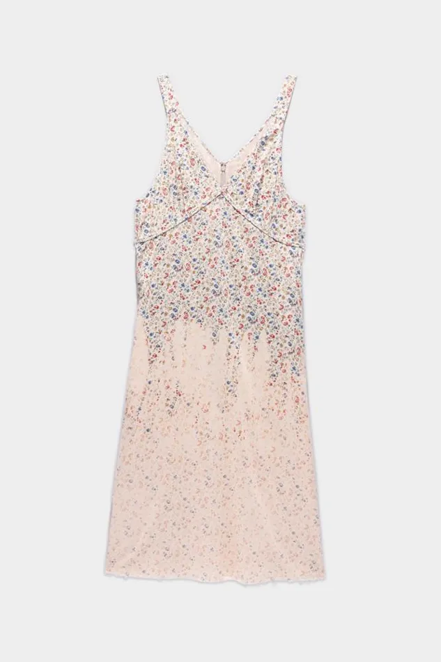 R13 Sale Women GRUNGE SLIP 8211 DIP BLEACHED BEIGE FLORAL R13 Sale Women GRUNGE SLIP 8211 DIP BLEACHED BEIGE FLORAL