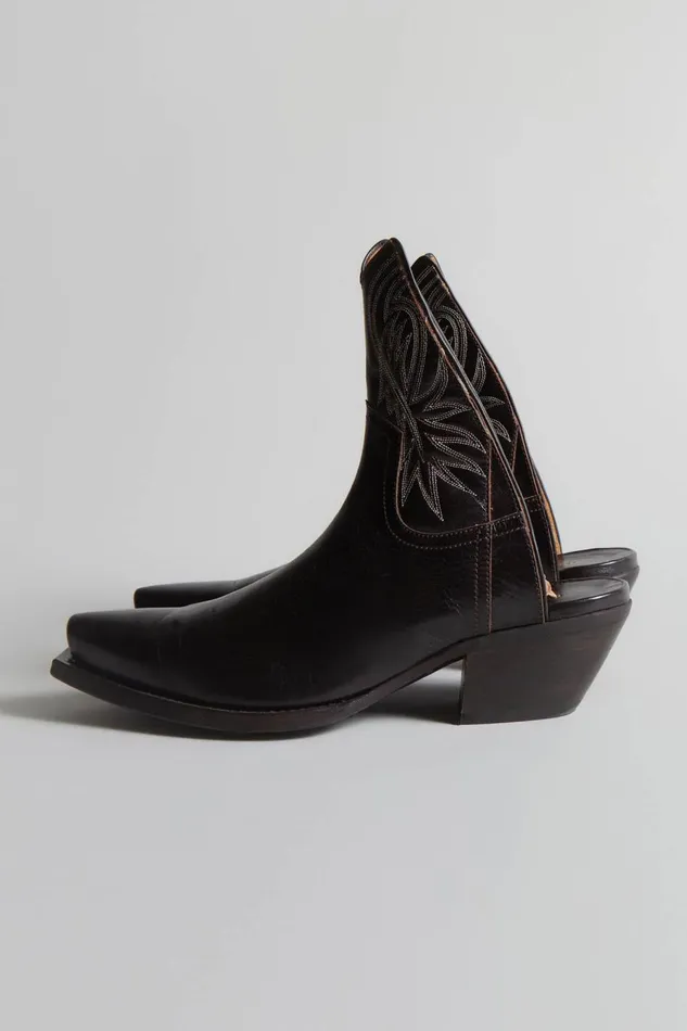 R13 Sale Women HALF ANKLE COWBOY BOOT