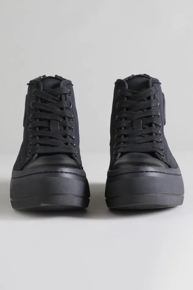 R13 Sale Women KURT HIGH TOP 8211 BLACKOUT