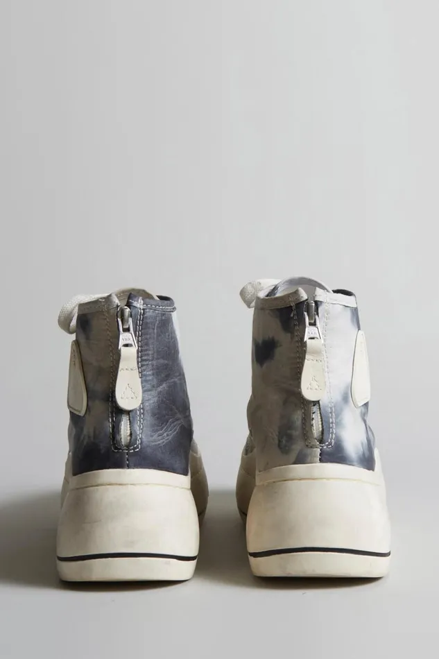R13 Sale Women KURT HIGH TOP 8211 GREY TIEDYE