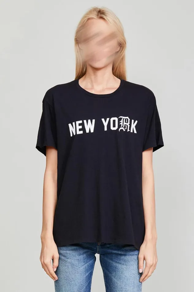 R13 Sale Women NEW YORK 13 BOY T 8211 BLACK