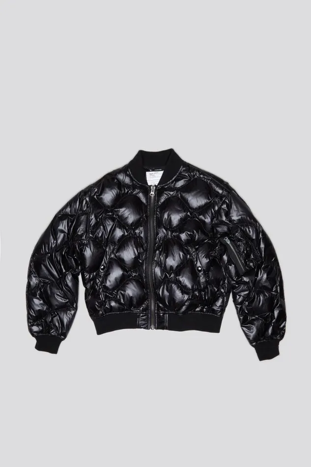 R13 Sale Women RIPSTOP FLIGHT JACKET 8211 BLACK