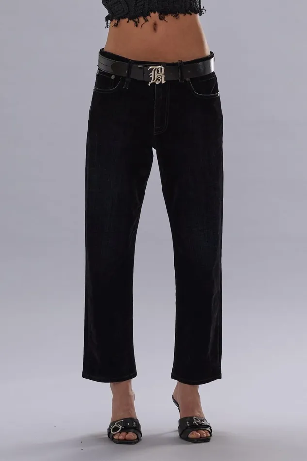R13 Sale Women ROMEO JEAN 8211 FLOCKED BLACK