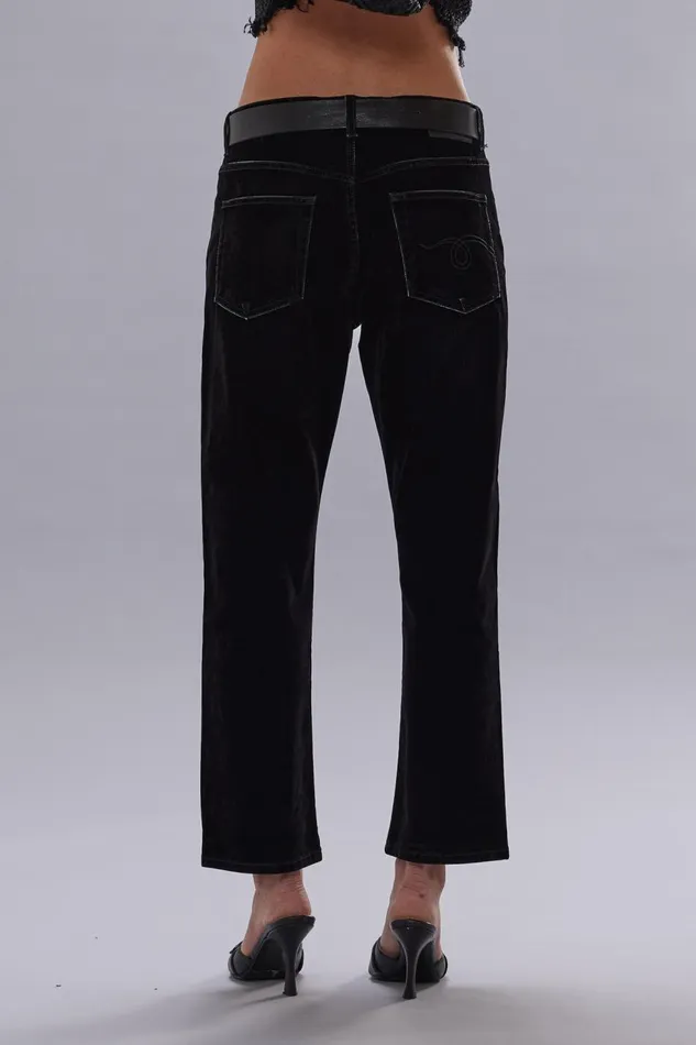 R13 Sale Women ROMEO JEAN 8211 FLOCKED BLACK