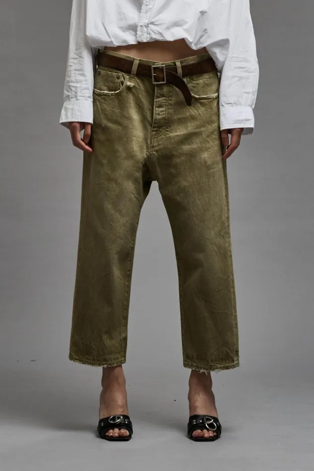 R13 Sale Women TAILORED DROP 8211 MOSS GREEN