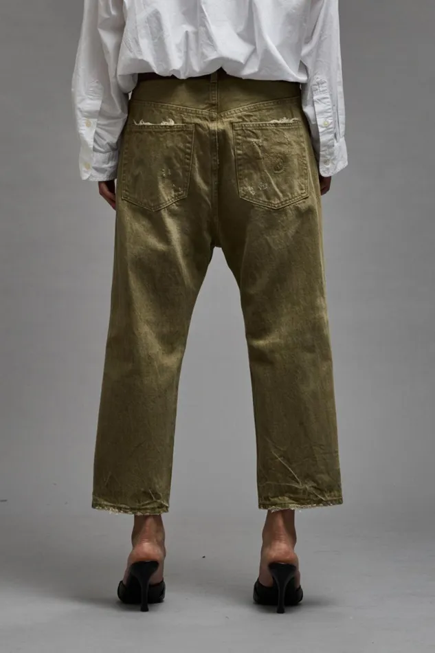 R13 Sale Women TAILORED DROP 8211 MOSS GREEN