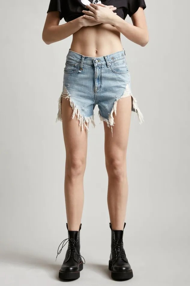 R13 ShortsSkirts Women SHREDDED SLOUCH SHORT 8211 TILLY