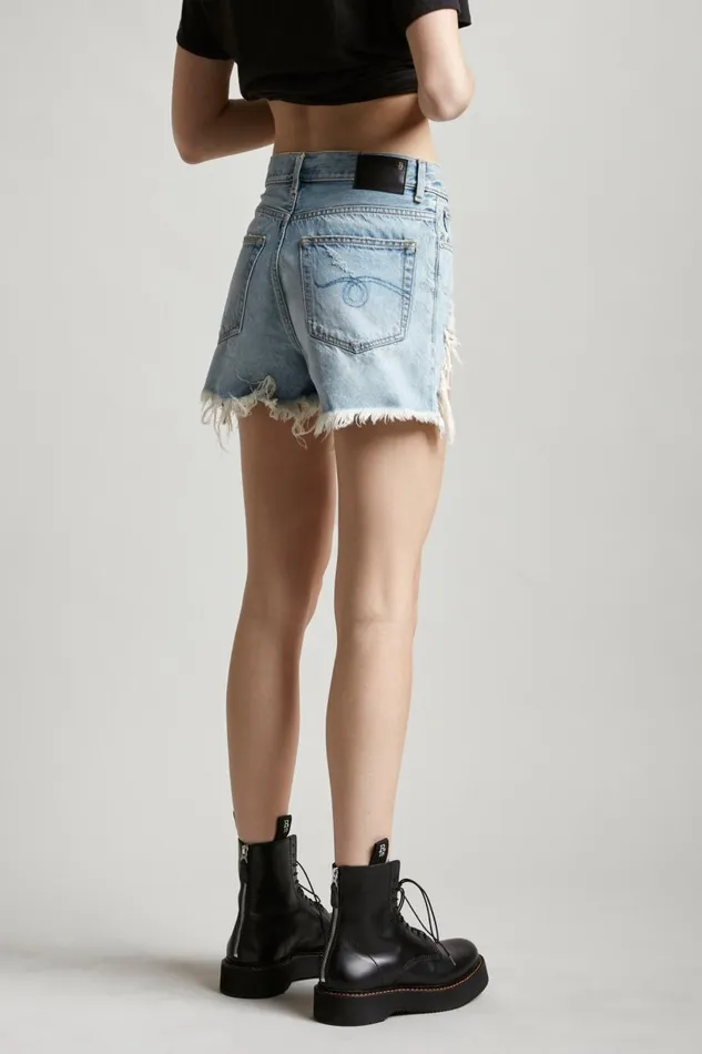 R13 ShortsSkirts Women SHREDDED SLOUCH SHORT 8211 TILLY