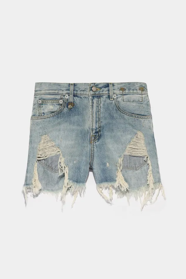 R13 ShortsSkirts Women SHREDDED SLOUCH SHORT 8211 TILLY