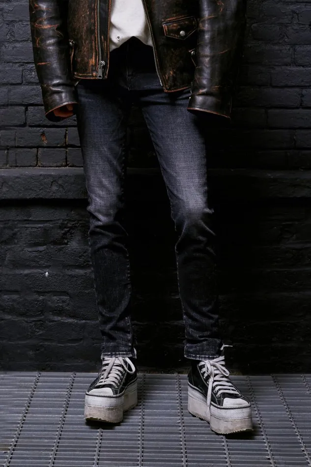 R13 Skinny Women BOY SKINNY 8211 MORRISON BLACK