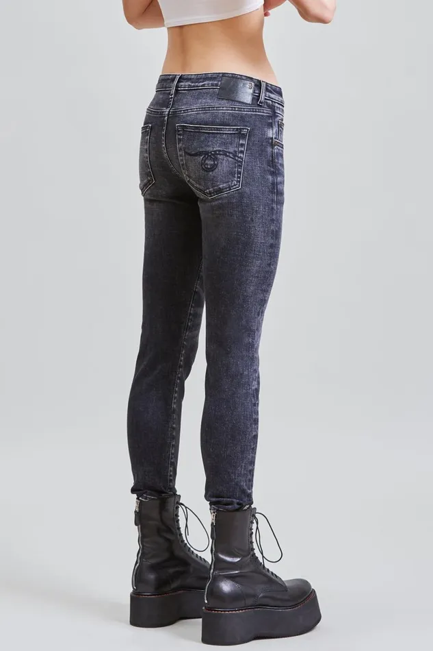 R13 Skinny Women BOY SKINNY 8211 MORRISON BLACK