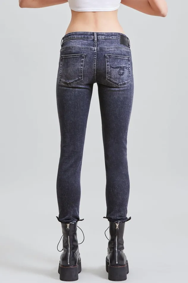 R13 Skinny Women BOY SKINNY 8211 MORRISON BLACK
