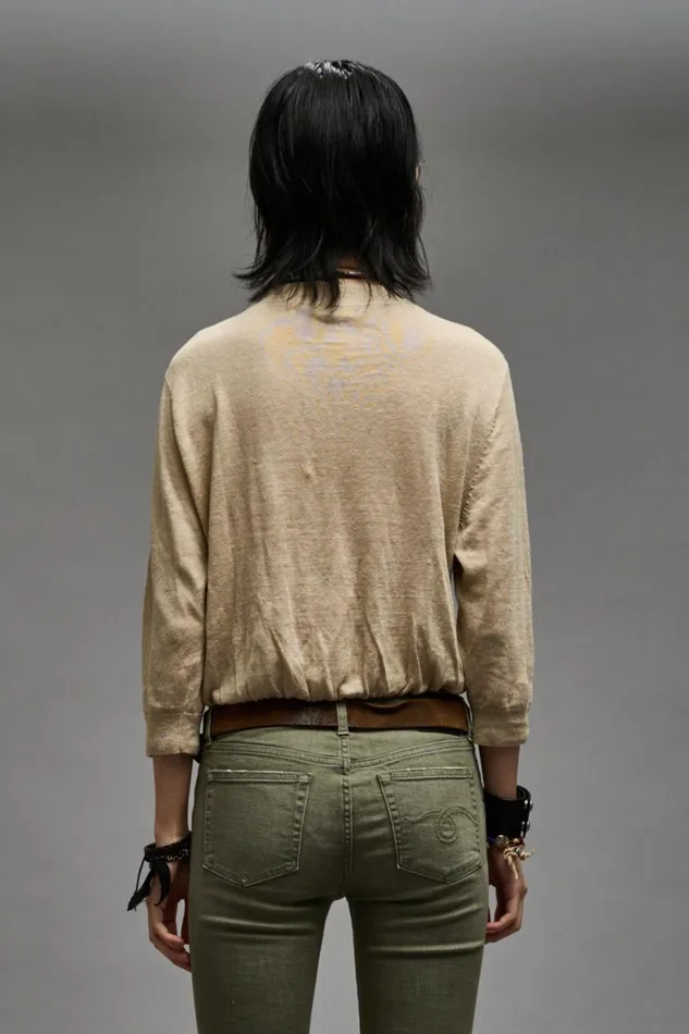 R13 Sweaters Women BALLOON CARDIGAN 8211 KHAKI
