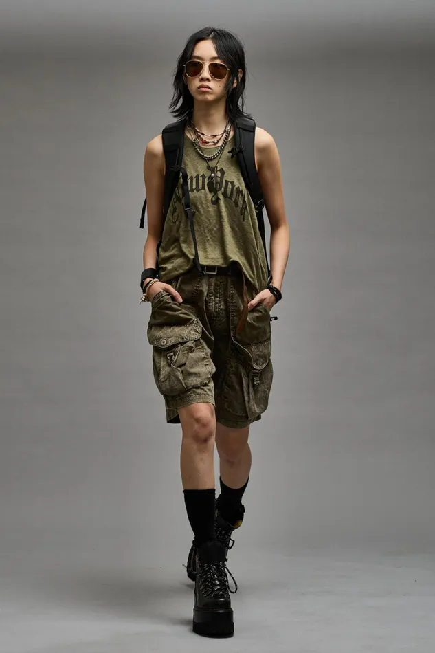 R13 TShirts Women NEW YORK RELAXED TANK 8211 OLIVE