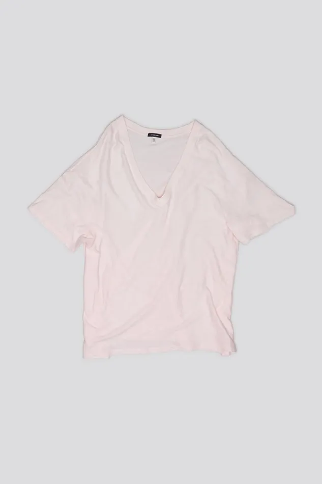 R13 TShirts Women RELAXED VNECK T 8211 LIGHT PINK