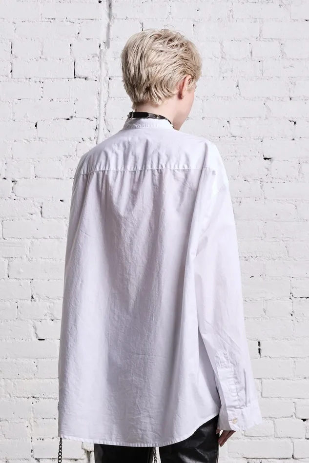 R13 Tops Women BELTED BUTTONUP 8211 WHITE