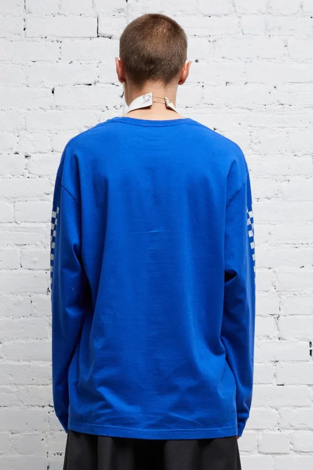 R13 Tops Women SKATE LONG SLEEVE T 8211 BLUE