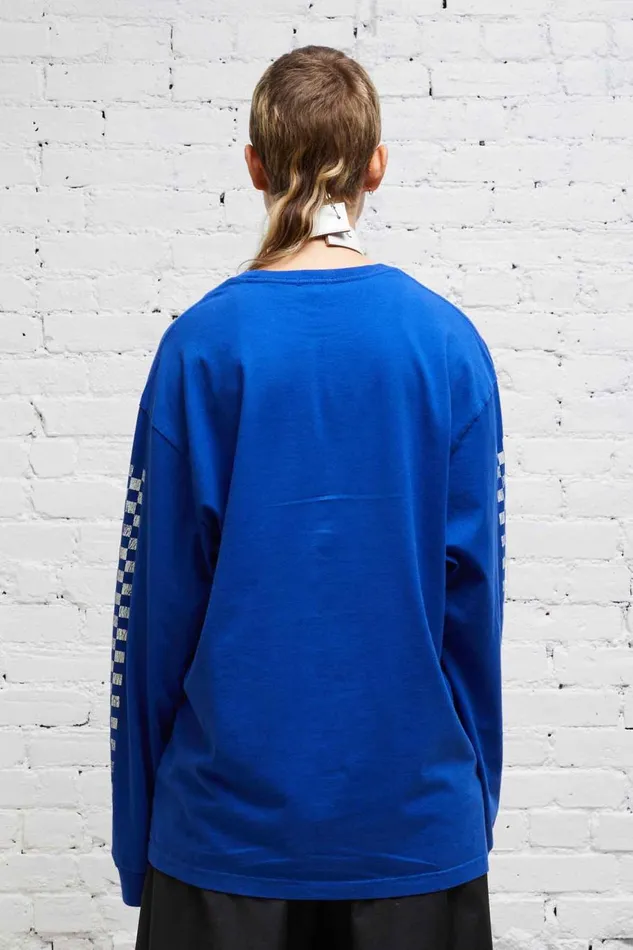 R13 Tops Women SKATE LONG SLEEVE T 8211 BLUE