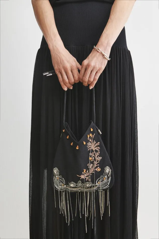 Rachel Comey Belts Women Embroidered Toga Belt Black