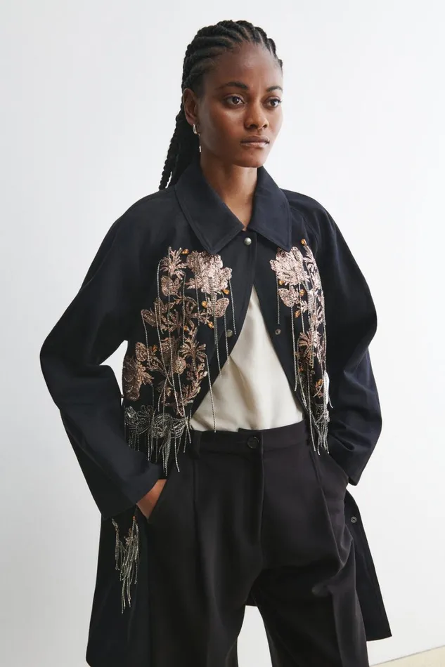 Rachel Comey Belts Women Embroidered Toga Belt Black