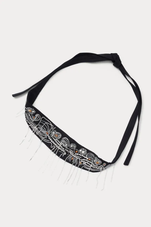 Rachel Comey Belts Women Embroidered Toga Belt Black
