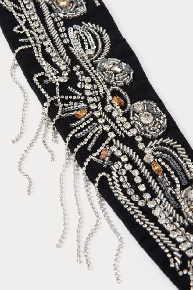 Rachel Comey Belts Women Embroidered Toga Belt Black