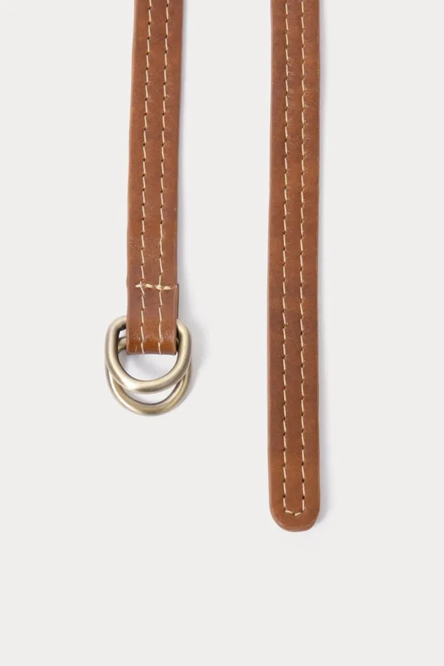 Rachel Comey Belts Women Stitched Skinny Belt Caramel Rachel Comey Belts Women Stitched Skinny Belt Caramel