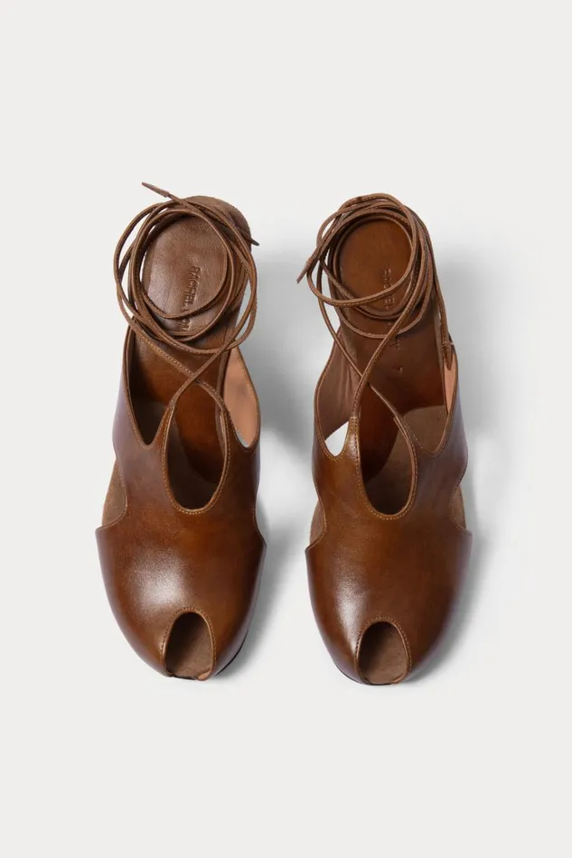 Rachel Comey Heels Women Isan Peep Toe Caramel Rachel Comey Heels Women Isan Peep Toe Caramel
