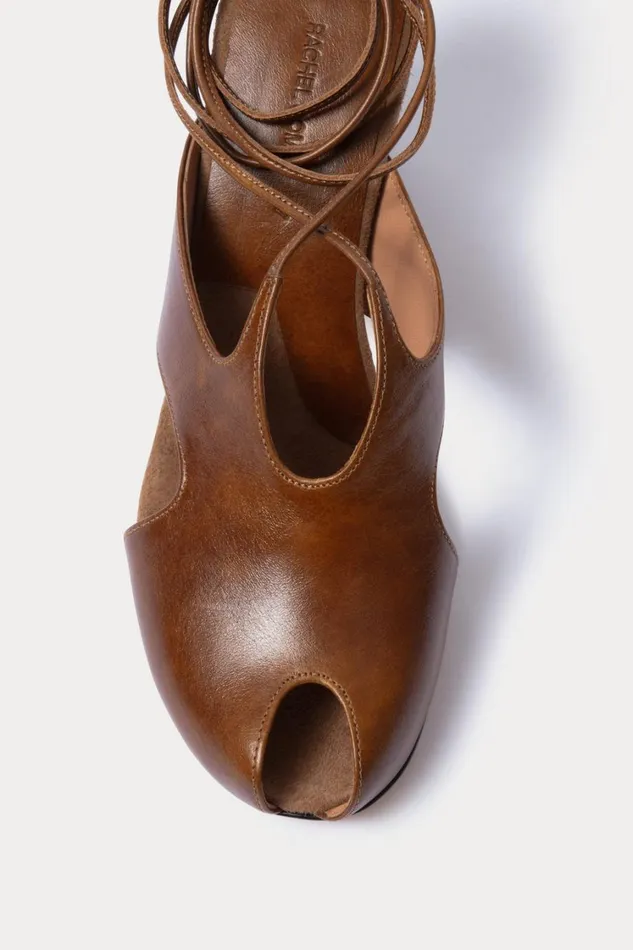 Rachel Comey Heels Women Isan Peep Toe Caramel Rachel Comey Heels Women Isan Peep Toe Caramel