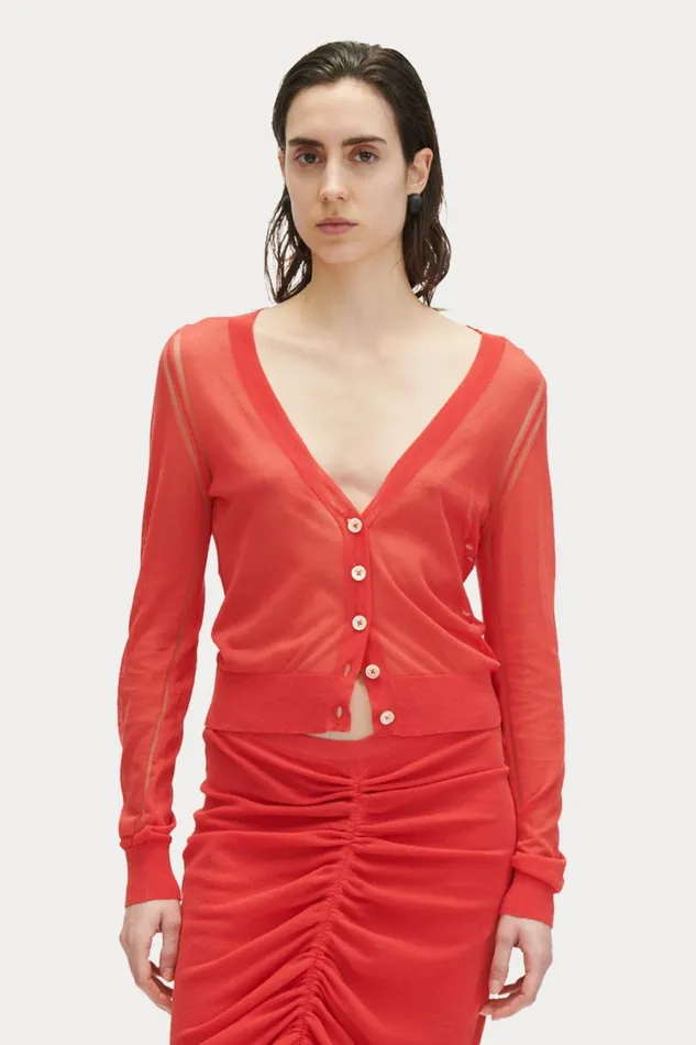 Rachel Comey Knits Women Eyre Cardigan Guava