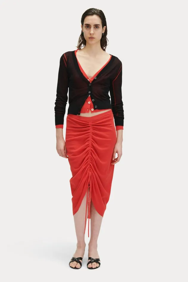Rachel Comey Knits Women Eyre Cardigan Guava Rachel Comey Knits Women Eyre Cardigan Guava
